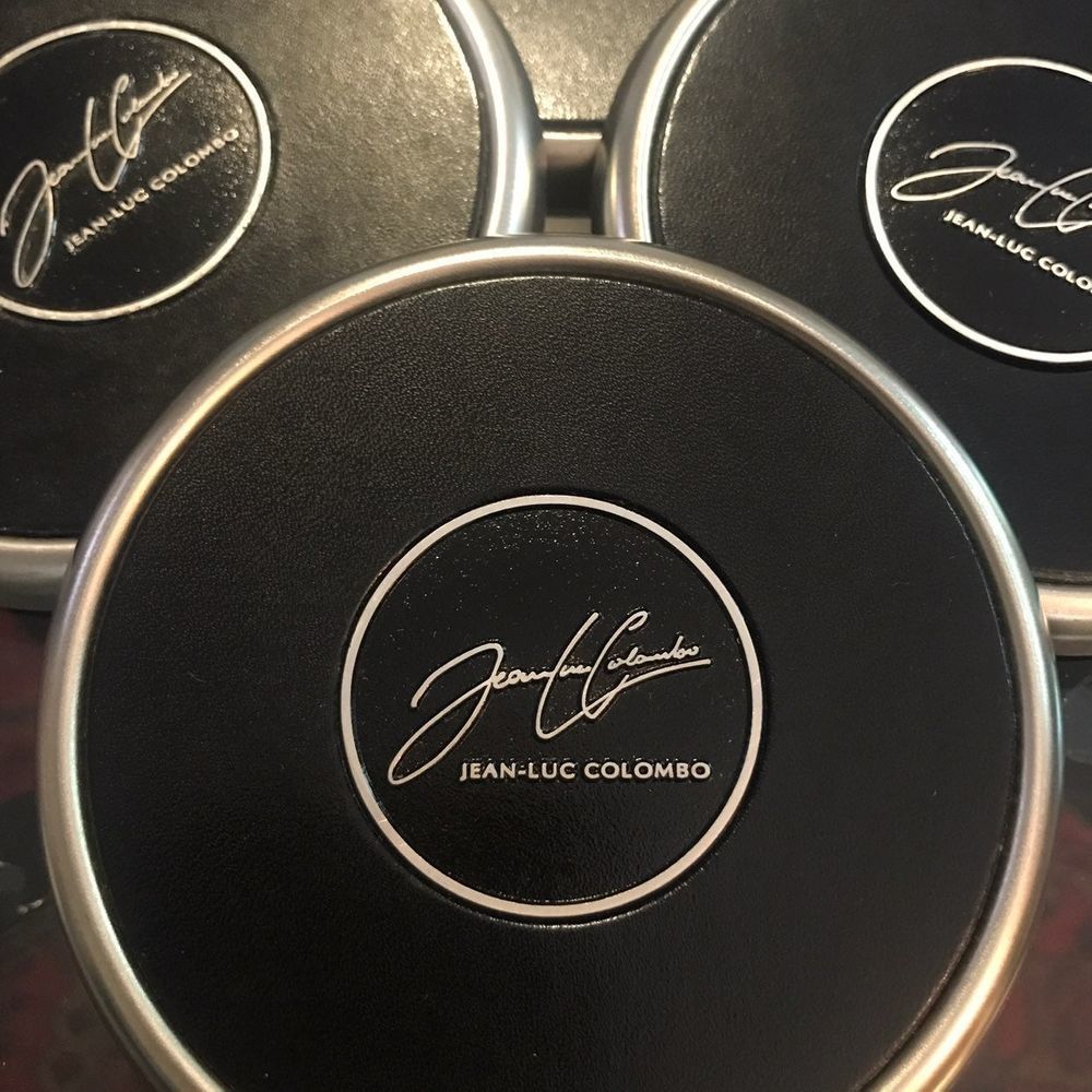 NEW Set Of 4 Colombo Leather Coasters